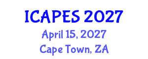 International Conference on Aerospace, Propulsion and Energy Sciences (ICAPES) April 15, 2027 - Cape Town, South Africa