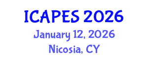 International Conference on Aerospace, Propulsion and Energy Sciences (ICAPES) January 12, 2026 - Nicosia, Cyprus