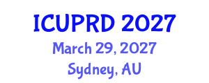 International Conference on Urban Planning and Regional Development (ICUPRD) March 29, 2027 - Sydney, Australia
