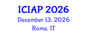International Conference on Image Analysis and Processing (ICIAP) December 13, 2026 - Rome, Italy
