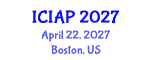 International Conference on Image Analysis and Processing (ICIAP) April 22, 2027 - Boston, United States