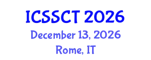 International Conference on Space Science and Communication Technology (ICSSCT) December 13, 2026 - Rome, Italy