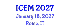 International Conference on Environmental Management (ICEM) January 18, 2027 - Rome, Italy