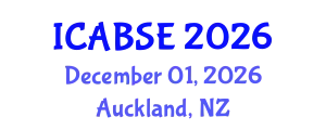 International Conference on Agricultural and Biological Systems Engineering (ICABSE) December 01, 2026 - Auckland, New Zealand