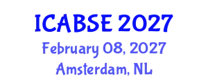International Conference on Agricultural and Biological Systems Engineering (ICABSE) February 08, 2027 - Amsterdam, Netherlands