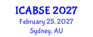 International Conference on Agricultural and Biological Systems Engineering (ICABSE) February 25, 2027 - Sydney, Australia
