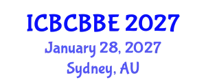 International Conference on Bioinformatics, Computational Biology and Biomedical Engineering (ICBCBBE) January 28, 2027 - Sydney, Australia