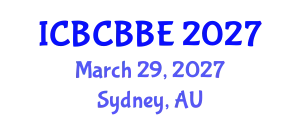 International Conference on Bioinformatics, Computational Biology and Biomedical Engineering (ICBCBBE) March 29, 2027 - Sydney, Australia