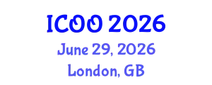 International Conference on Ophthalmology and Optometry (ICOO) June 29, 2026 - London, United Kingdom
