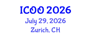 International Conference on Ophthalmology and Optometry (ICOO) July 29, 2026 - Zurich, Switzerland