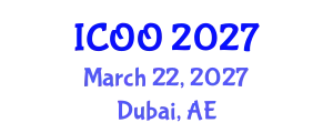 International Conference on Ophthalmology and Optometry (ICOO) March 22, 2027 - Dubai, United Arab Emirates