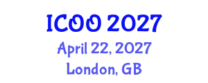 International Conference on Ophthalmology and Optometry (ICOO) April 22, 2027 - London, United Kingdom