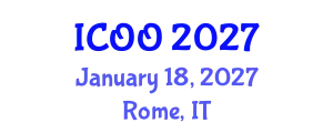 International Conference on Ophthalmology and Optometry (ICOO) January 18, 2027 - Rome, Italy