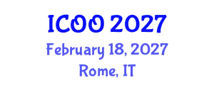 International Conference on Ophthalmology and Optometry (ICOO) February 18, 2027 - Rome, Italy