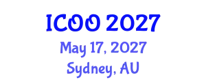International Conference on Ophthalmology and Optometry (ICOO) May 17, 2027 - Sydney, Australia