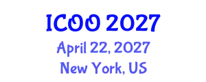 International Conference on Ophthalmology and Optometry (ICOO) April 22, 2027 - New York, United States