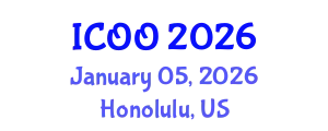 International Conference on Ophthalmology and Optometry (ICOO) January 05, 2026 - Honolulu, United States