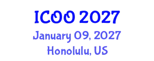 International Conference on Ophthalmology and Optometry (ICOO) January 09, 2027 - Honolulu, United States