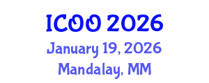 International Conference on Ophthalmology and Optometry (ICOO) January 19, 2026 - Mandalay, Myanmar