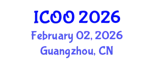 International Conference on Ophthalmology and Optometry (ICOO) February 02, 2026 - Guangzhou, China