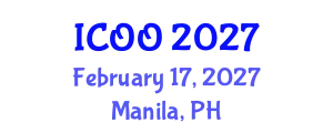 International Conference on Ophthalmology and Optometry (ICOO) February 17, 2027 - Manila, Philippines