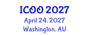 International Conference on Ophthalmology and Optometry (ICOO) April 24, 2027 - Washington, Australia