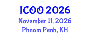 International Conference on Ophthalmology and Optometry (ICOO) November 11, 2026 - Phnom Penh, Cambodia