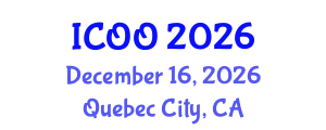 International Conference on Ophthalmology and Optometry (ICOO) December 16, 2026 - Quebec City, Canada