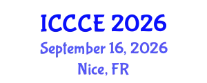 International Conference on Civil and Construction Engineering (ICCCE) September 16, 2026 - Nice, France