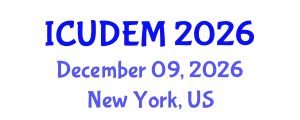 International Conference on Urban Development and Environmental Management (ICUDEM) December 09, 2026 - New York, United States