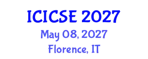International Conference on Intelligent Control Systems Engineering (ICICSE) May 08, 2027 - Florence, Italy