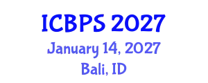 International Conference on Biomedicine and Pharmaceutical Sciences (ICBPS) January 14, 2027 - Bali, Indonesia