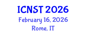 International Conference on Nuclear Science and Technology (ICNST) February 16, 2026 - Rome, Italy