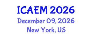International Conference on Accounting, Economics and Management (ICAEM) December 09, 2026 - New York, United States