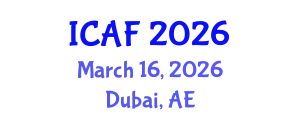 International Conference on Accounting and Finance (ICAF) March 16, 2026 - Dubai, United Arab Emirates