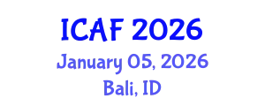 International Conference on Accounting and Finance (ICAF) January 05, 2026 - Bali, Indonesia