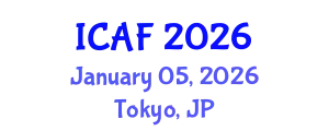 International Conference on Accounting and Finance (ICAF) January 05, 2026 - Tokyo, Japan