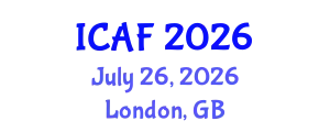 International Conference on Accounting and Finance (ICAF) July 26, 2026 - London, United Kingdom