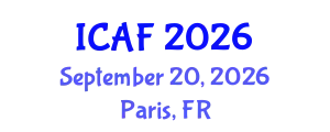 International Conference on Accounting and Finance (ICAF) September 20, 2026 - Paris, France