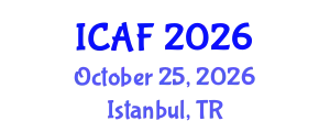 International Conference on Accounting and Finance (ICAF) October 25, 2026 - Istanbul, Turkey