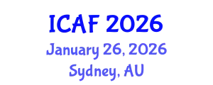 International Conference on Accounting and Finance (ICAF) January 26, 2026 - Sydney, Australia