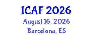 International Conference on Accounting and Finance (ICAF) August 16, 2026 - Barcelona, Spain