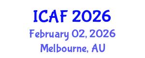 International Conference on Accounting and Finance (ICAF) February 02, 2026 - Melbourne, Australia