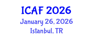 International Conference on Accounting and Finance (ICAF) January 26, 2026 - Istanbul, Turkey