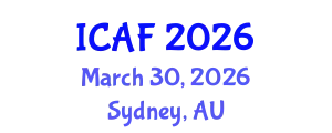 International Conference on Accounting and Finance (ICAF) March 30, 2026 - Sydney, Australia