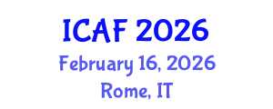 International Conference on Accounting and Finance (ICAF) February 16, 2026 - Rome, Italy