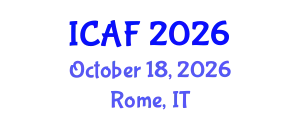 International Conference on Accounting and Finance (ICAF) October 18, 2026 - Rome, Italy