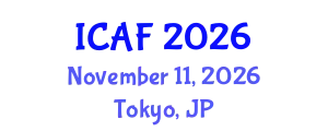 International Conference on Accounting and Finance (ICAF) November 11, 2026 - Tokyo, Japan