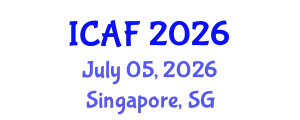 International Conference on Accounting and Finance (ICAF) July 05, 2026 - Singapore, Singapore