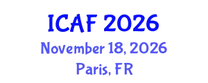 International Conference on Accounting and Finance (ICAF) November 18, 2026 - Paris, France